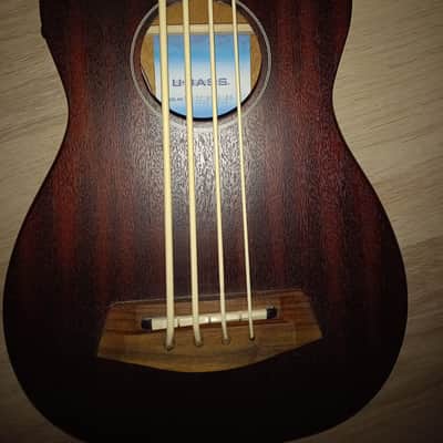 Kala RMBL-FS U-Bass Rumbler Fretted Acoustic Electric Ukulele Bass 2010s - Satin Brown image 7