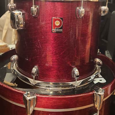 Premier XPK Drum Kit Wine Red w/ Tom Stands - 10" / 12" / 14" / 20” image 10