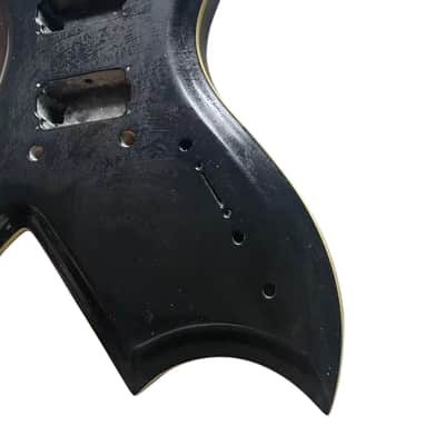 Black Solid Guitar BICH Style Body image 4