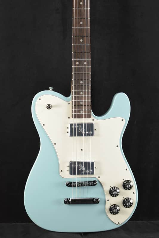 Mint Fender Kingfish Delta Day Telecaster Deluxe Daphne Blue Rosewood Fingerboard