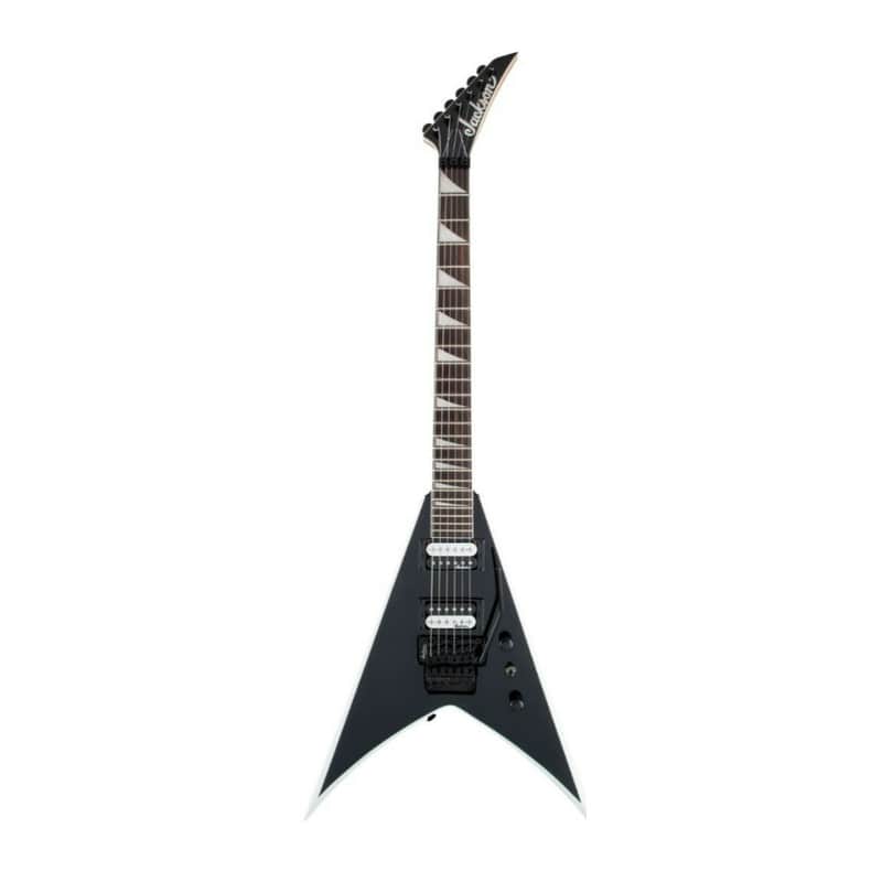 Jackson JS Series King V JS32, Black with White Bevels Electric Guitar image 1