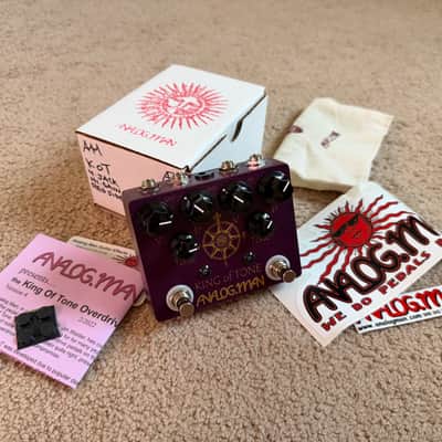 Best Offer! - Analogman King of Tone V4 with Red Side High Gain and Four Jack Options 2015 - Present - Graphic image 1
