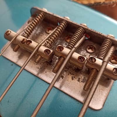 Fender Jazz bass 1973 Lake placid blue refin image 18