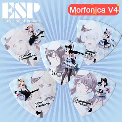 ESP x BanG Dream! Morfonica Character Guitar/Bass Pick Set (5 Picks)