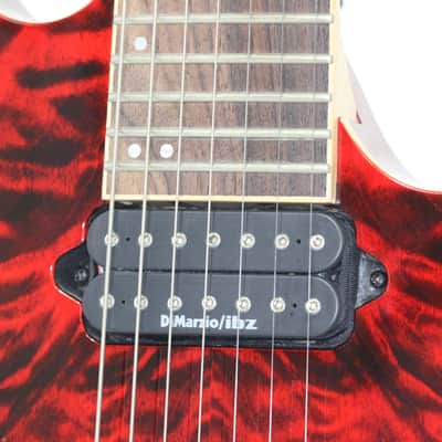Ibanez Premium RG9 ( RG927 QM )7 String Transparent Red-Quilt Maple Top Ibanez Gig Bag RG7 image 16