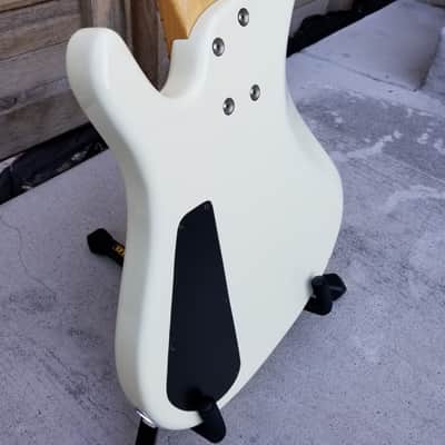 G. Gould (Modulus) USA GGj4 Maple Neck 4 String Jazz EMG 9v Bass Guitar White & Gator Deluxe Case image 9