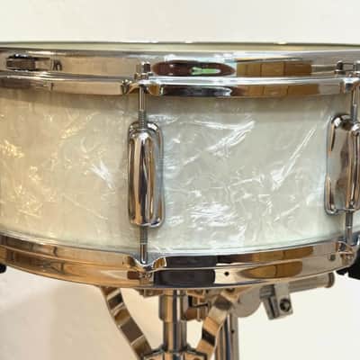 Slingerland "Time Capsule" 60's Hollywood Ace 5X14 WMP case, solid snare stand, unopened sticks image 11