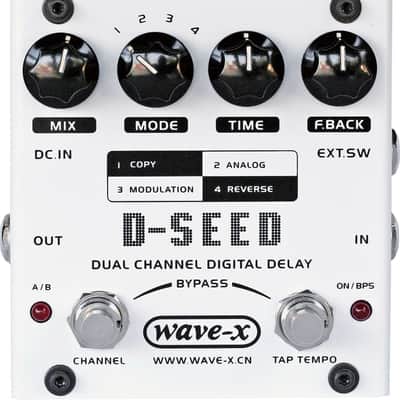 Joyo D-SEED Dual Channel Digital Delay Pedal w/ Power Supply and 2 Patch Cables image 2