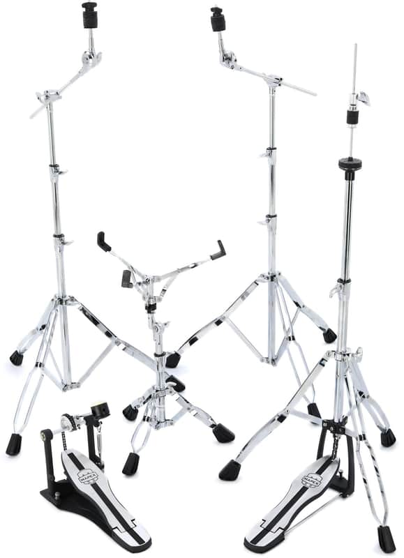 Mapex HP4005 5-piece Venus 400 Series Hardware Pack with Single Pedal - Chrome-plated image 1
