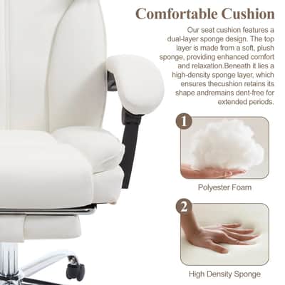 Big & Tall Music Production Studio Chair with Footrest – Ergonomic Producer Chair for Long Sessions (500 lb Rated) image 4