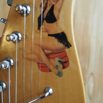 VIDEO! 1970s Japan Sakai (Teisco-ish) "Hertiecaster" guitar - pro Setup, player ready image 6