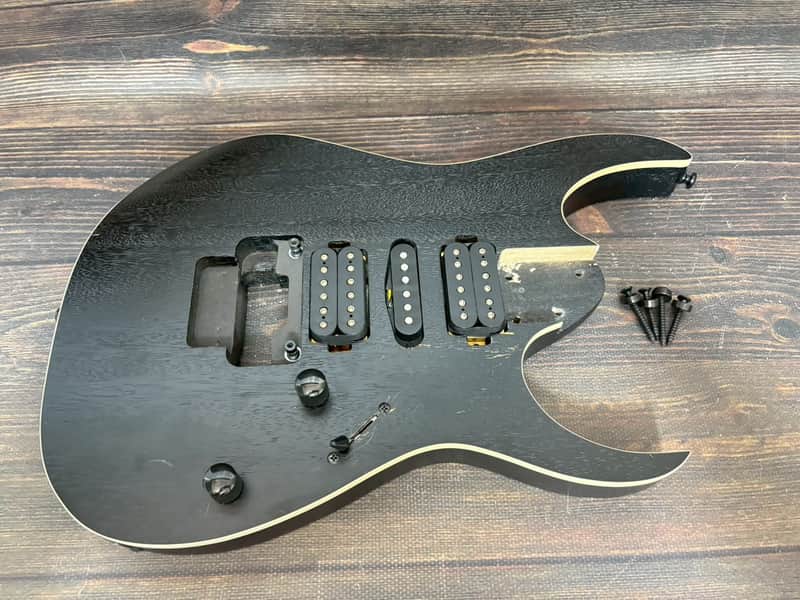 2019 Ibanez RG370ZB Body Weathered Black with Original Pickups image 1