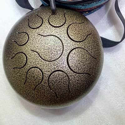 Yoga drum,Tongue Drum/Handpan/steel drum/Hung drum,10" accurate tuned 432hz,C scal 9 notes image 1