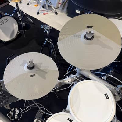 KAT Percussion KT2 5-Piece Advanced Electronic Drum Set 2010s - White image 4
