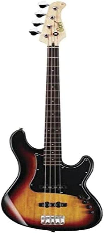 Cort GB34JJ 4-String Electric Bass, JJ Pickups, 3 Tone Sunburst image 1