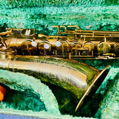 Martin & Co. Handcraft Standard Amber Gold Alto Low Pitch Saxophone W/ original hard Case Made In USA image 3