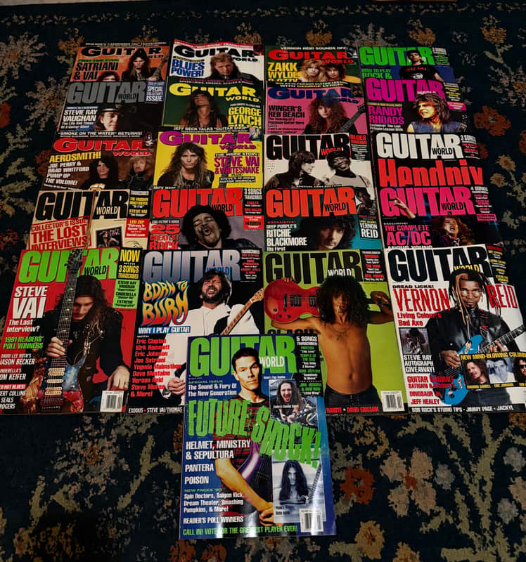 21 Guitar world Magazines - 1990-1993 image 1