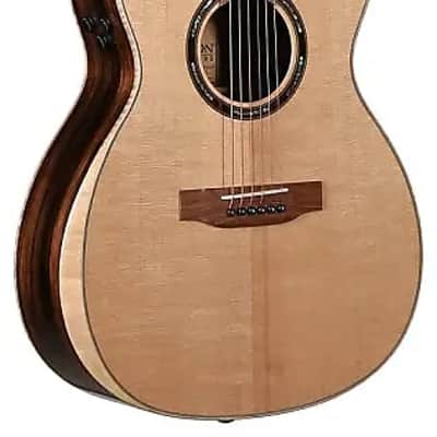Mint Teton STS180CENT-AR Dreadnought, Solid Spruce Top, ebony back & sides, armrest, Fishman Flex Electro image 1