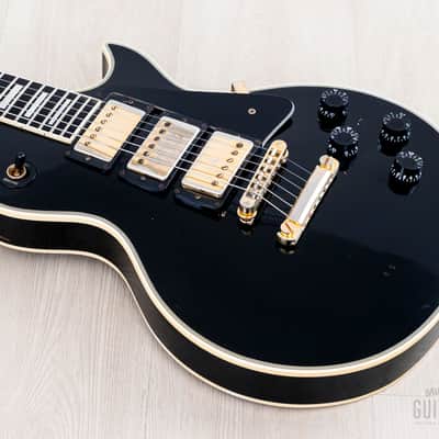 1981 Gibson Les Paul Custom Black Beauty 3 Pickup Ebony w/ Tim Shaw & T Tops, Case image 9