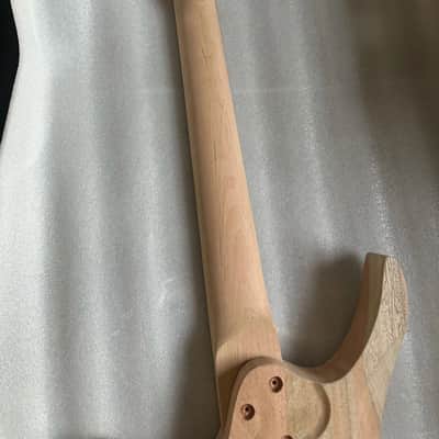 7 String Headless Guitar Mahogany Body with Neck DIY Project image 5