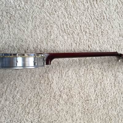 Vintage Chin Chin 4 string Banjo with Snake Skin Head image 5