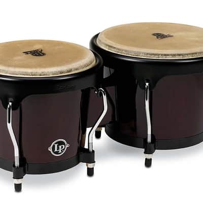 Latin Percussion LP Aspire 6 3/4 - 8" Bongo Oak Dark Wood Black (LPA601-DW) image 2