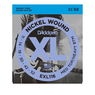 EXL116 Nickel Wound Medium Top Heavy Bottom 11-52 D'Addario image 1