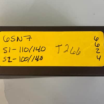 1950s Sylvania 6SN7GT Vintage Black Plate Chrome Top Preamp Tube! T266 image 7