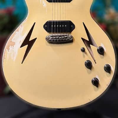 Rock N' Roll Relics Lightning P90 Aged White 241809 NAMM! image 3