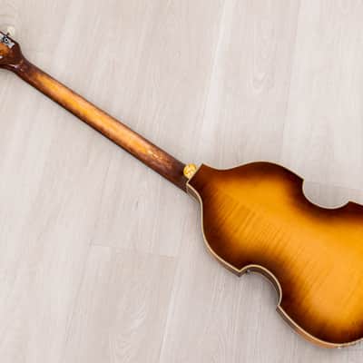 2004 Hofner 500/1 Vintage '63 Violin Beatle Bass Staple Pickup w/ Case, Germany image 13
