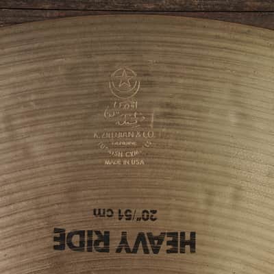Zildjian 20" K. Heavy 1980s Ride Cymbal - 3004g image 2