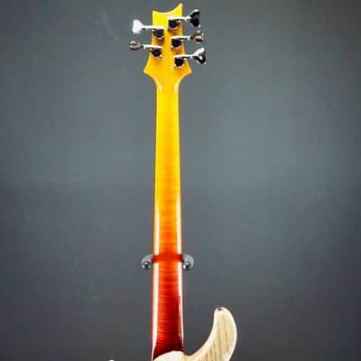 PRS NOS 2017 Namm Show Private Stock Gary Grainger 5 String Fretless Bass Dragons Breath Glow image 12