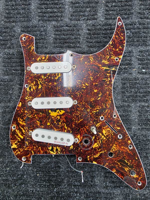 Used Kinman Pickups with Strat pickguard image 1
