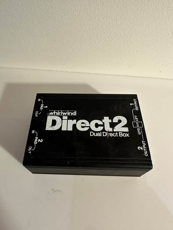 Whirlwind DIRECT2 2-Channel Direct Box with Ground Lift 2010s - Black image 1
