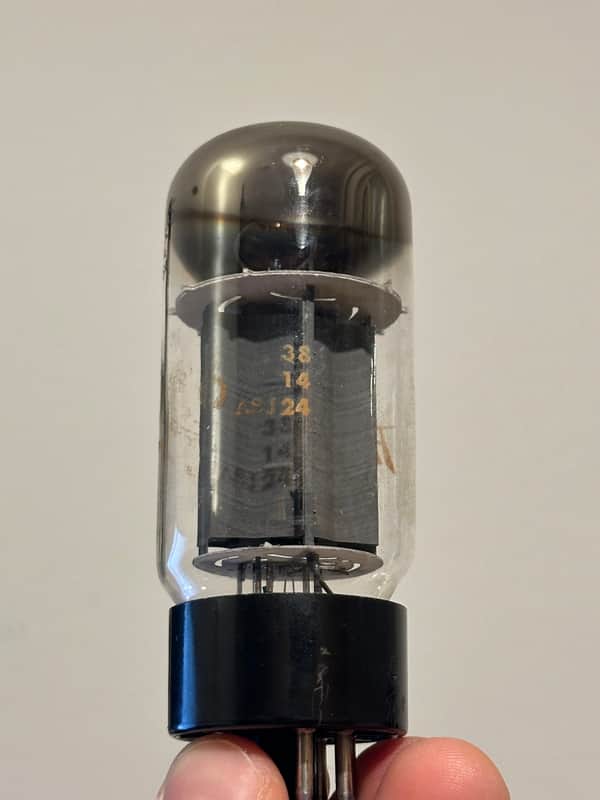 70’s Sylvania 6L6GC STR-387 Tube Double Dual Getter Peavey labeled Mesa Boogie STR-415 Vintage Made in USA image 1