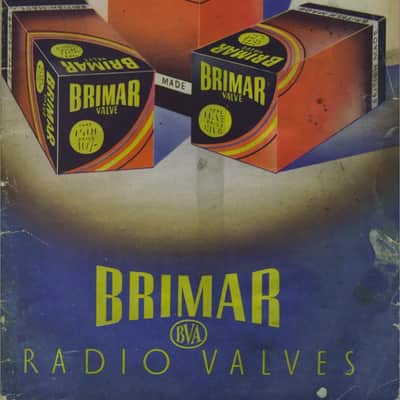 1x NOS Brimar GtBritain GoldGrid BlackPlate 12AT7 ECC81 ~ Grail Audio 6021 13D9 ~ Open Tone Great Bass Spatial Sound Warm Vintage ~ Several More Types Available: 6060 12AT7WA CV4024 w/ 10mm/14mm 1-hole/2-hole image 2