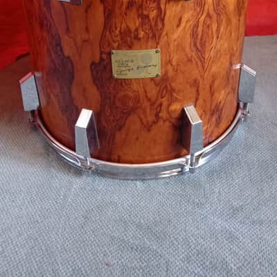 Sonor Signature 14"x14" Heavy Bubinga Rack Tom — 1983 (Date Code 300) — 100% Original image 5