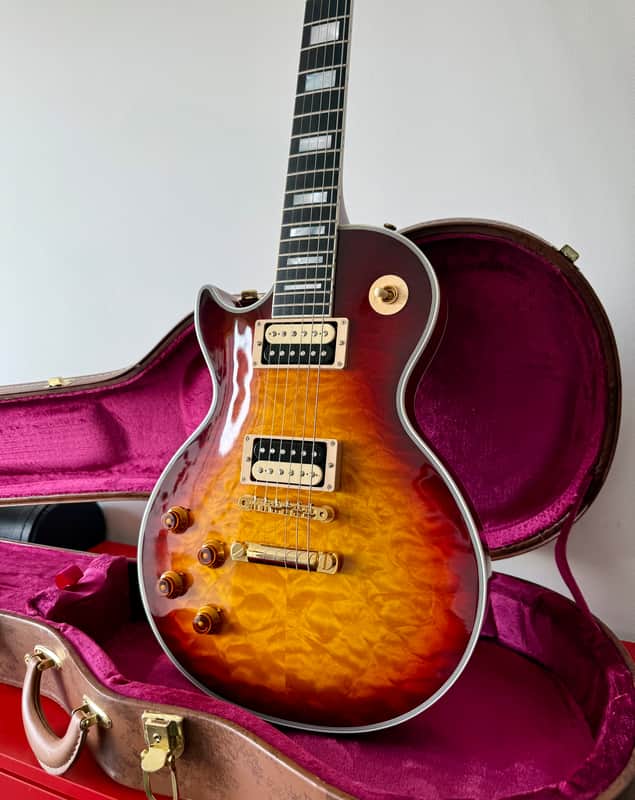 Gibson Les Paul Custom 2014 - Quilt Top - Bourbon Burst LEFT image 1