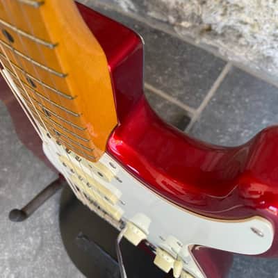 Fender Japan '57 Reissue Stratocaster ST57-70 Candy Apple Red – Maple Neck (Q-Serial, Upgraded Van Zandt Bridge Pickup) image 10