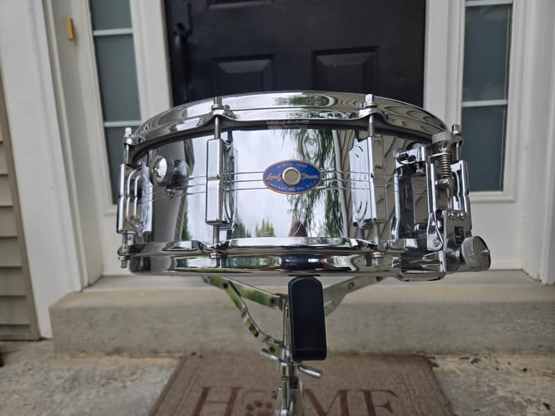 Slingerland Leedy Super Sound King brass snare drum 1960s - Chrome image 1