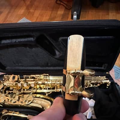 Apollo Alto Saxophone in gold lacquer with leather pads image 7