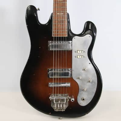 1960s Teisco WG-2L Electric Guitar Japan Sunburst (Needs Work) - Free Shipping image 1