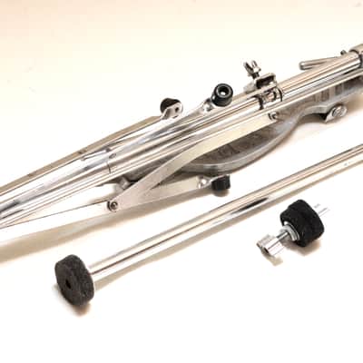 Gretsch Hi Hat Stand, Early Flat Base Version #4844, Original Clutch, Riveted Rubber Feet - 1961 to '63 / INSPECTED & TESTED image 7