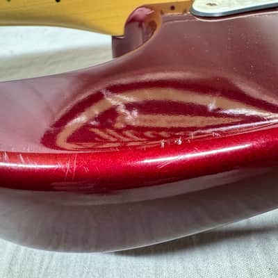 Fender American Standard Stratocaster Guitar 1995 - Candy Apple Red / Maple neck image 22