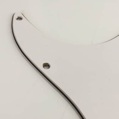 Lefty Vintage Style Beveled Edge Strat Pickguard Aged Custom Strat Style 3 Ply Relic White Left Micro Pots #3 image 10
