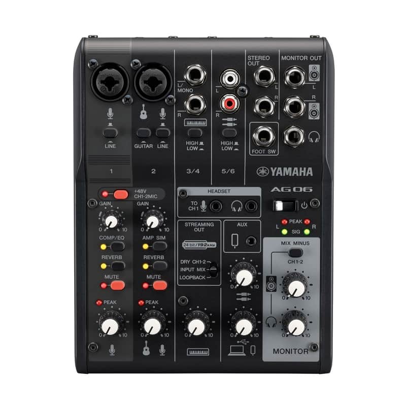 Yamaha AG06 MKII 6 Channel Analog Mixer | Reverb