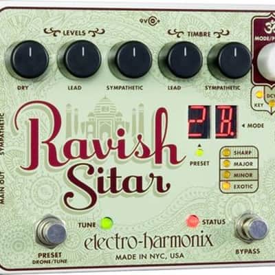 Mint Electro-Harmonix Ravish Sitar Simulator Guitar Effects Pedal image 1