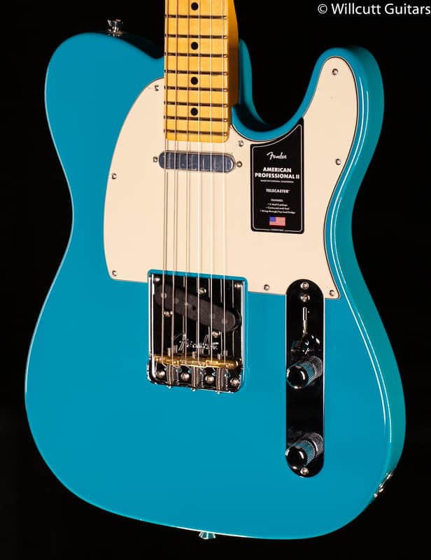 Fender American Professional II Telecaster Miami Blue Maple Fingerboard (193) image 1
