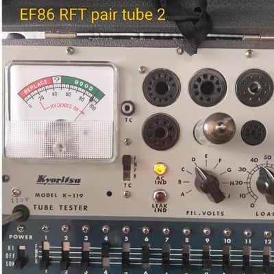 Par Tubos EF86 RFT NOS con Prueba de Emisión image 4