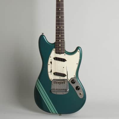 Fender Competition Mustang Solid Body Electric Guitar (1971), ser. #320028, original grey hard shell case. image 1